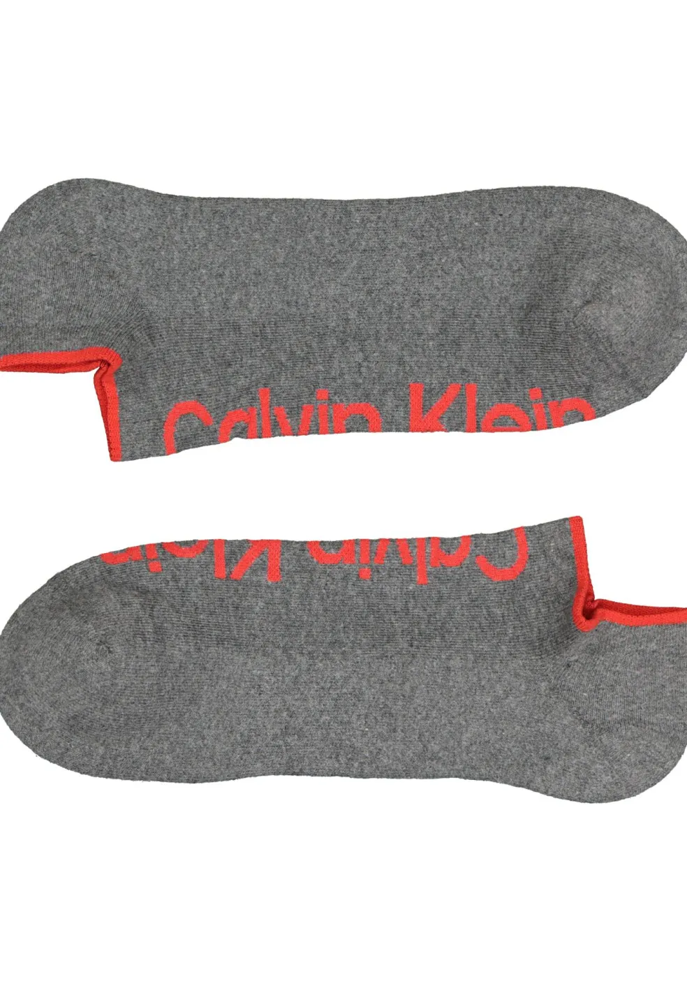Calvin Klein herensokken Grant (3-pack), onzichtbare lage sportsokken, grijs, zwart en grijs met rood