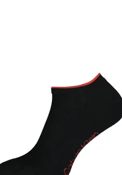 Calvin Klein herensokken Grant (3-pack), onzichtbare lage sportsokken, grijs, zwart en grijs met rood