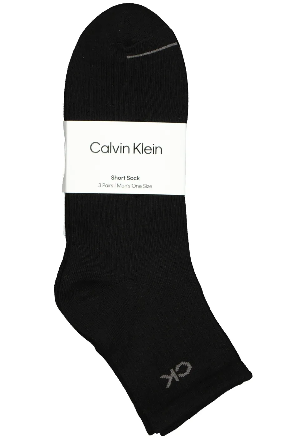 Calvin Klein herensokken Nick (3-pack), hoge enkelsokken, zwart