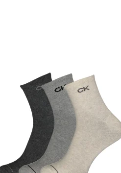 Calvin Klein herensokken Nick (3-pack), hoge enkelsokken, drie tinten grijs