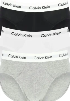 Calvin Klein hipster brief (3-pack), heren slips, zwart, wit, grijs met witte band