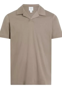 Calvin Klein Liquid Touch Slim Polo, heren poloshirt, taupe