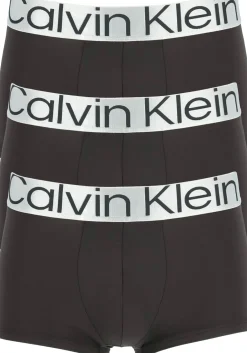 Calvin Klein low rise trunks (3-pack), microfiber lage heren boxers kort, zwart