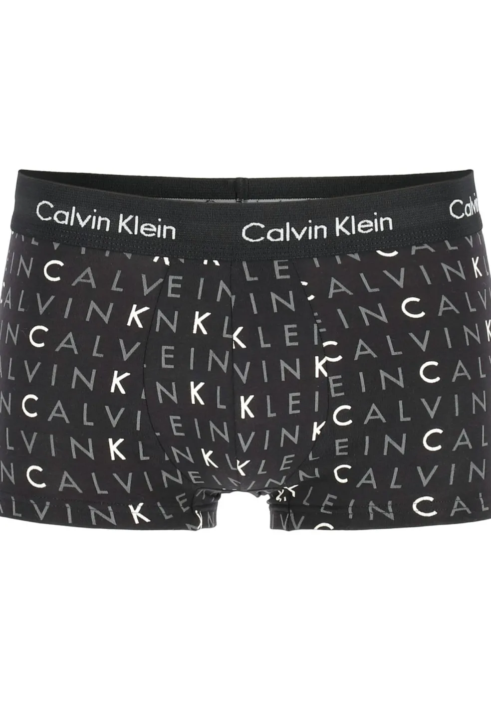 Calvin Klein low rise trunks (3-pack), lage heren boxers kort, zwart, grijs en logoprint