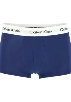 Calvin Klein low rise trunks (3-pack), lage heren boxers kort, rood, wit en blauw