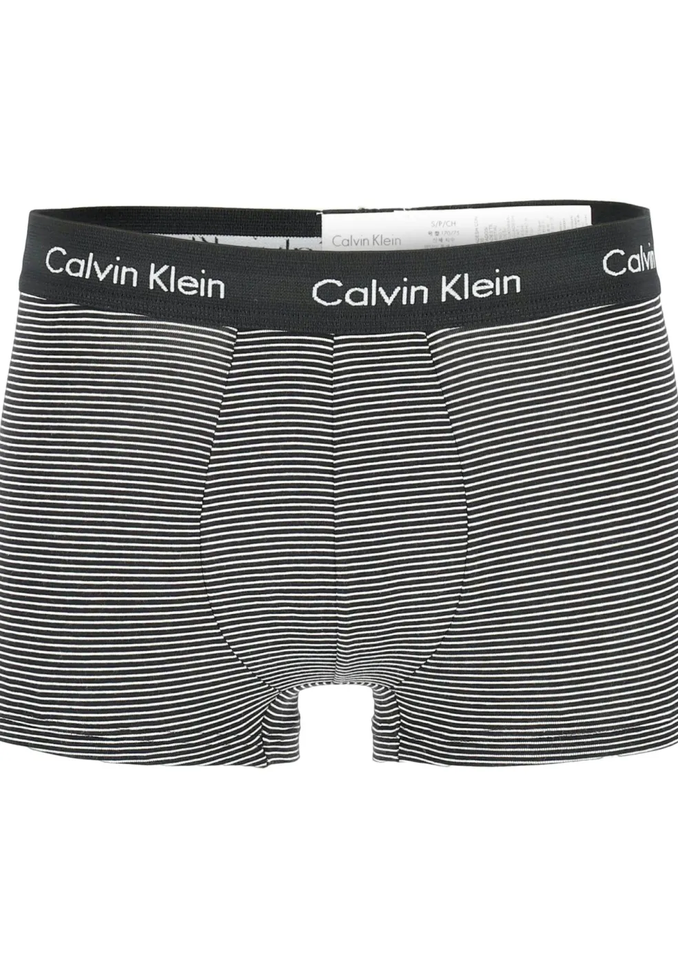 Calvin Klein low rise trunks (3-pack), lage heren boxers kort, zwart, wit en gestreept