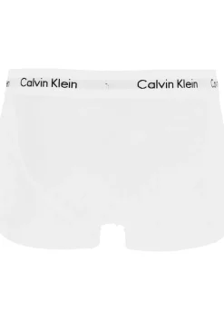 Calvin Klein low rise trunks (3-pack), lage heren boxers kort, wit