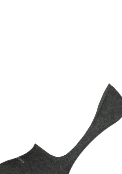 Calvin Klein Luca herensokken (2-pack), onzichtbare sneakersokken, antraciet en grijs