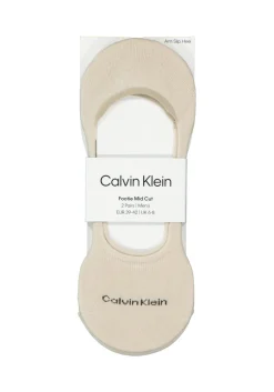 Calvin Klein Luca herensokken (2-pack), onzichtbare sneakersokken, beige