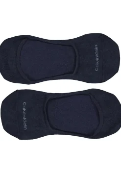 Calvin Klein Luca herensokken (2-pack), onzichtbare sneakersokken, navy en jeansblauw