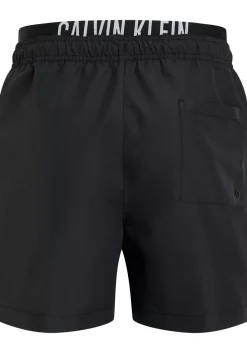 Calvin Klein Medium Drawstring Double Waistband swimshort, heren zwembroek, zwart