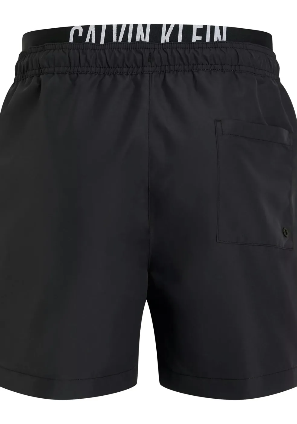 Calvin Klein Medium Drawstring Double Waistband swimshort, heren zwembroek, zwart