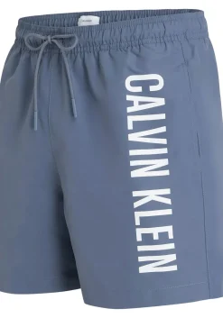 Calvin Klein Medium Drawstring swimshort, heren zwembroek, grijsblauw