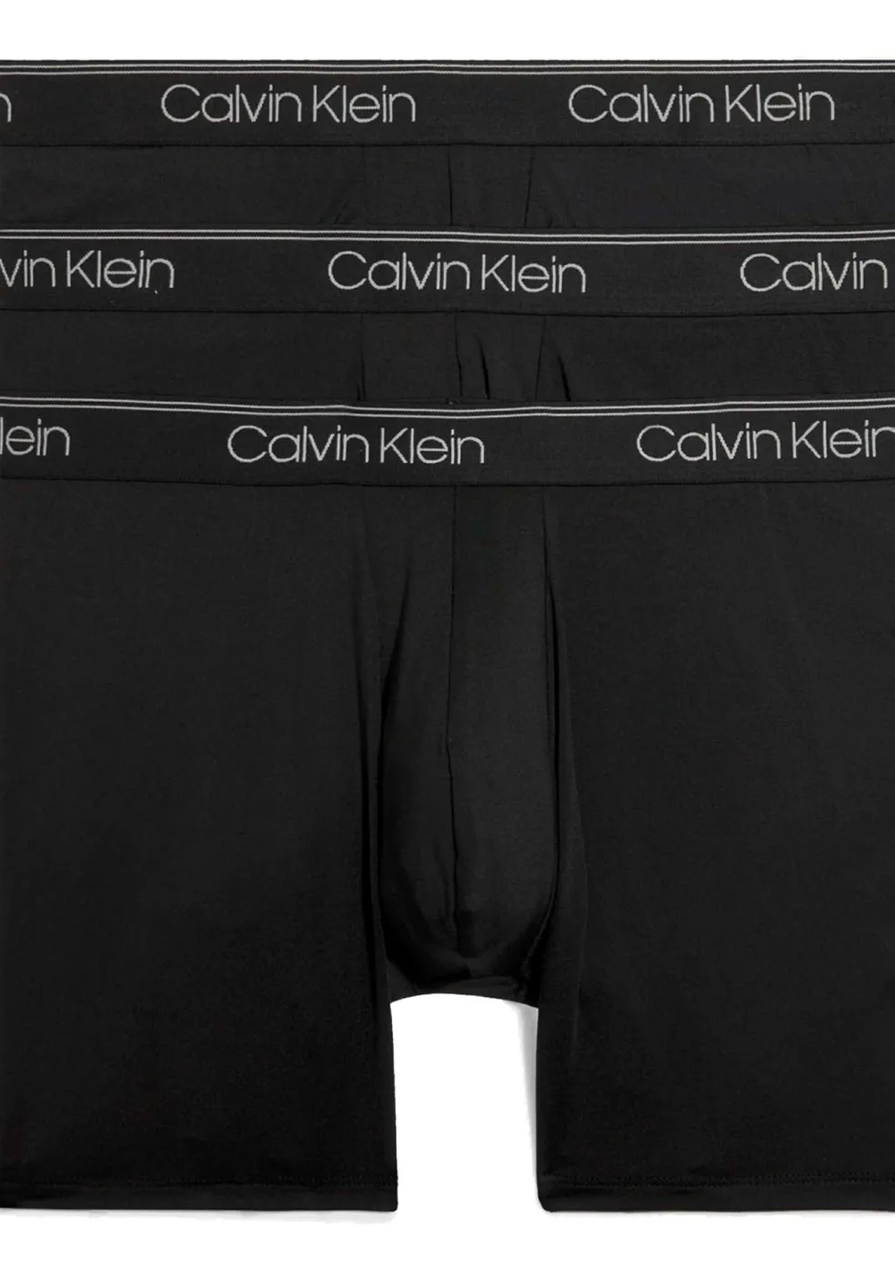Calvin Klein Micro Stretch Boxer briefs (3-pack), heren boxers extra lang, zwart