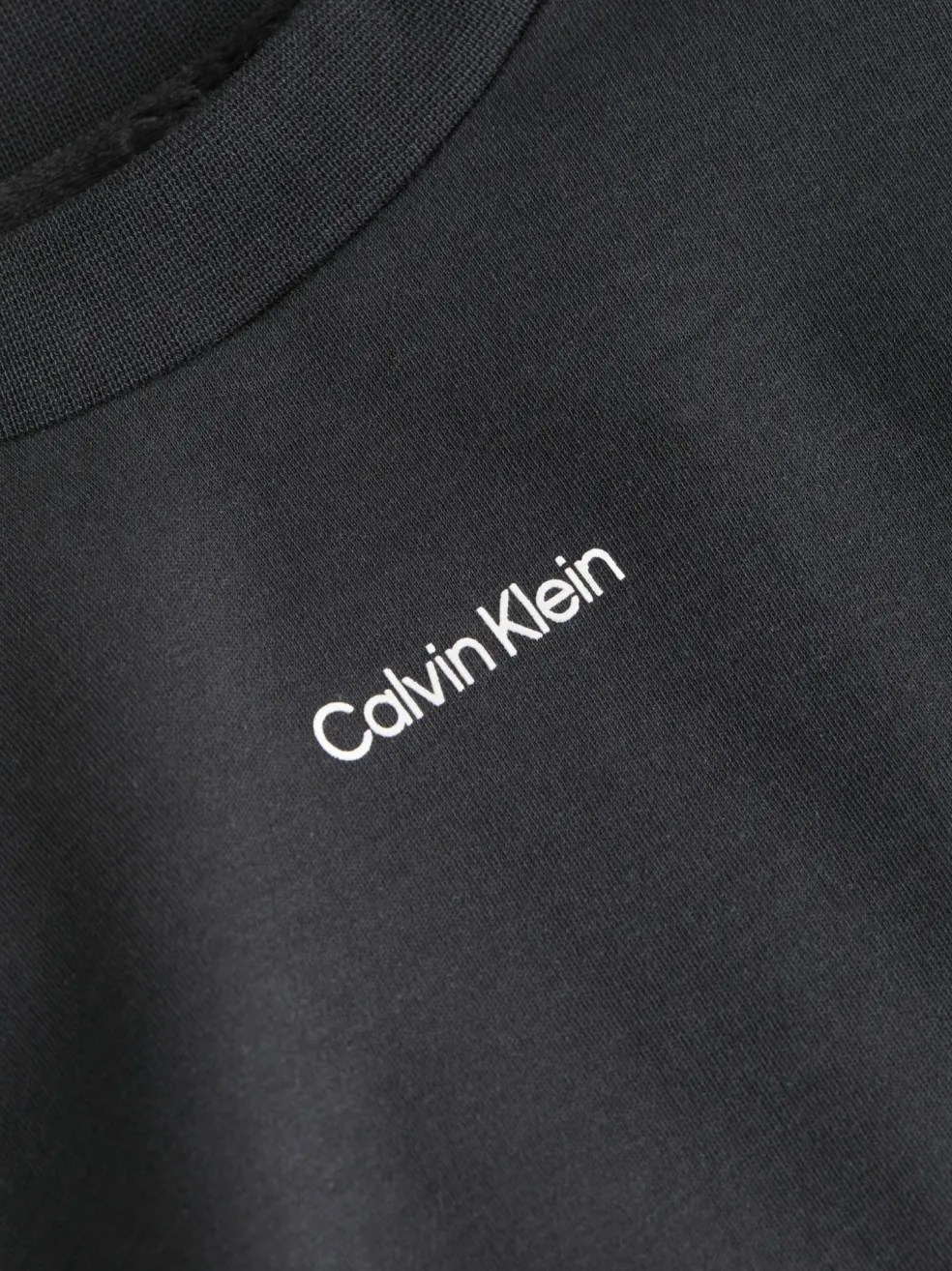 Calvin Klein Nano Logo Interlock T-shirt, heren T-shirt korte mouw O-hals, zwart