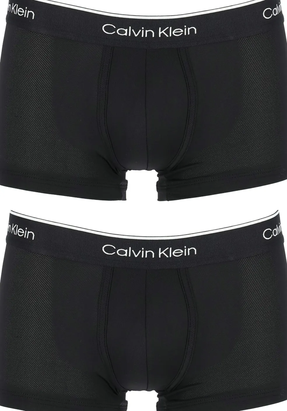 Calvin Klein Pro micro low rise trunks (2-pack), microfiber lage heren boxers kort, zwart