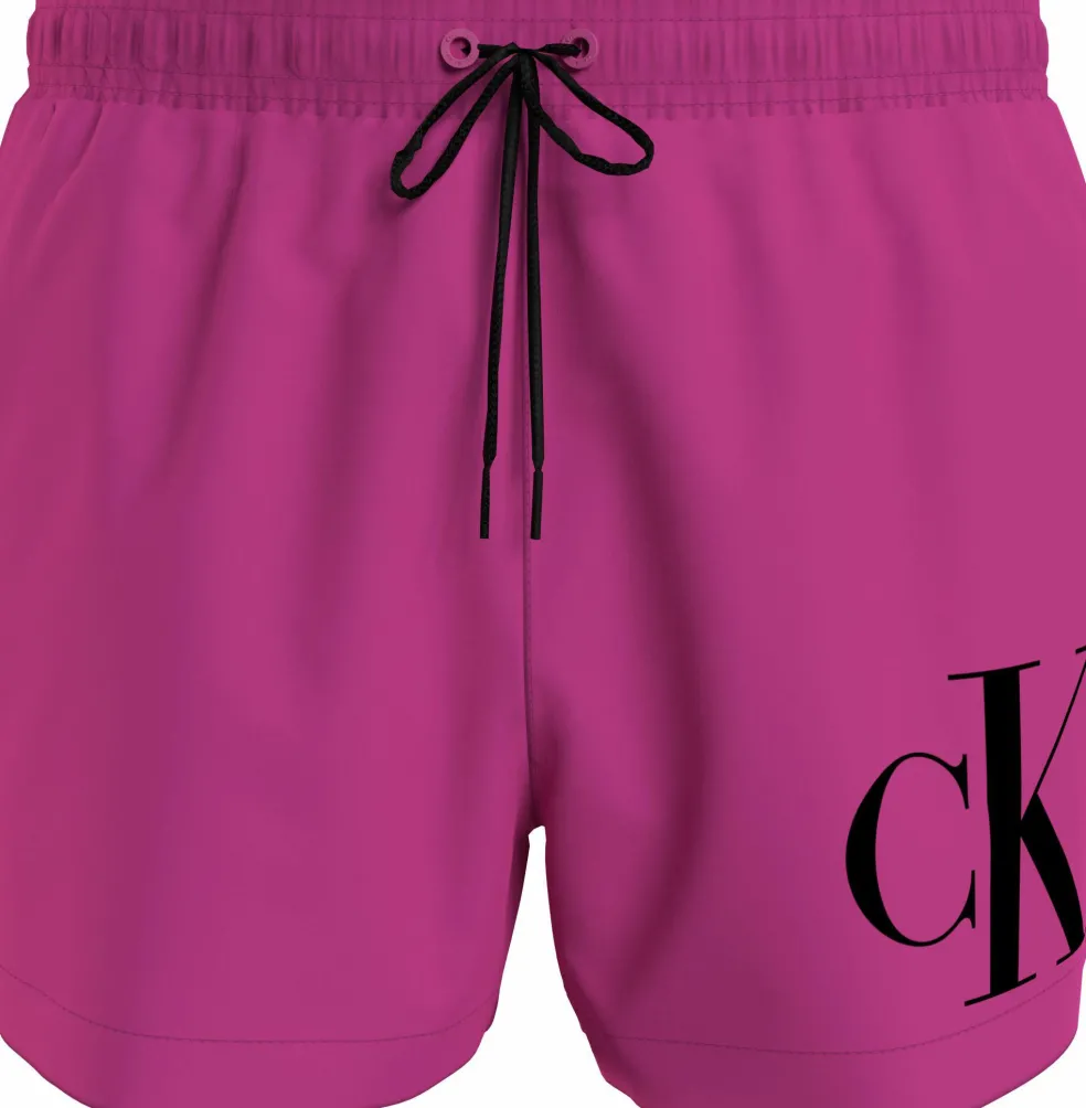 Calvin Klein Short Drawstring swimshort, heren zwembroek, fuchsia roze