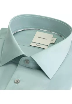 Calvin Klein slim fit overhemd, popeline, lichtgroen