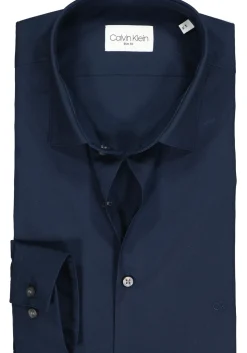 Calvin Klein slim fit overhemd, 2-ply stretch, midnight blue