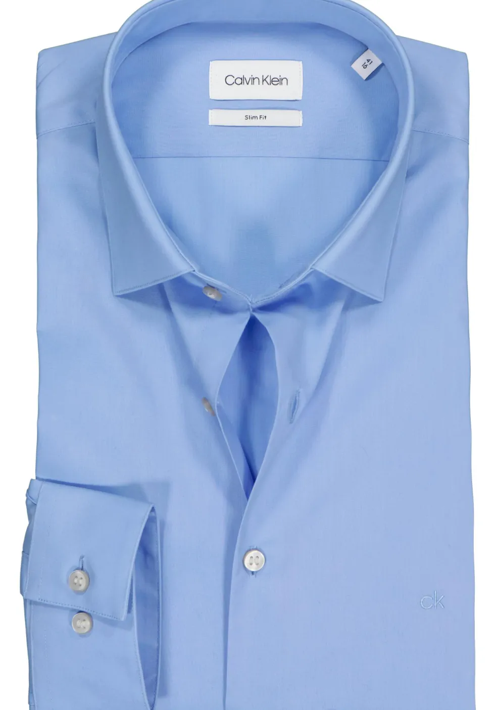 Calvin Klein slim fit overhemd, 2-ply stretch, light blue