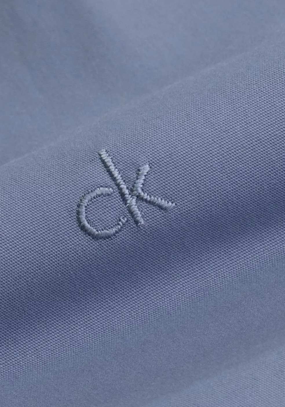 Calvin Klein slim fit overhemd, popeline, middenblauw