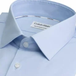 Calvin Klein slim fit overhemd, popeline, lichtblauw