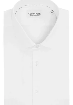 Calvin Klein slim fit overhemd, popeline, wit