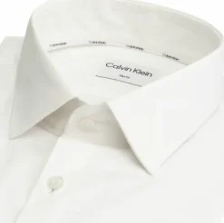 Calvin Klein slim fit overhemd, popeline, wit