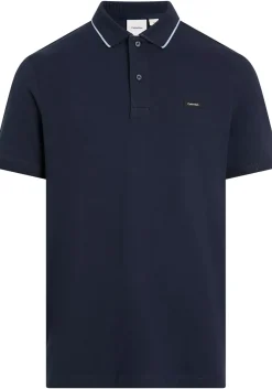 Calvin Klein Stretch Pique Regular Polo, heren poloshirt, donkerblauw