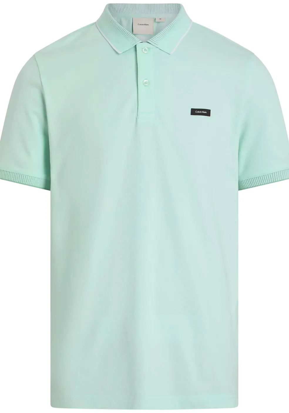 Calvin Klein Stretch Pique Regular Polo, heren poloshirt, groen