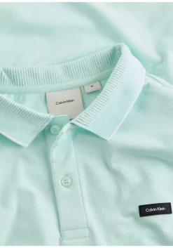Calvin Klein Stretch Pique Regular Polo, heren poloshirt, groen