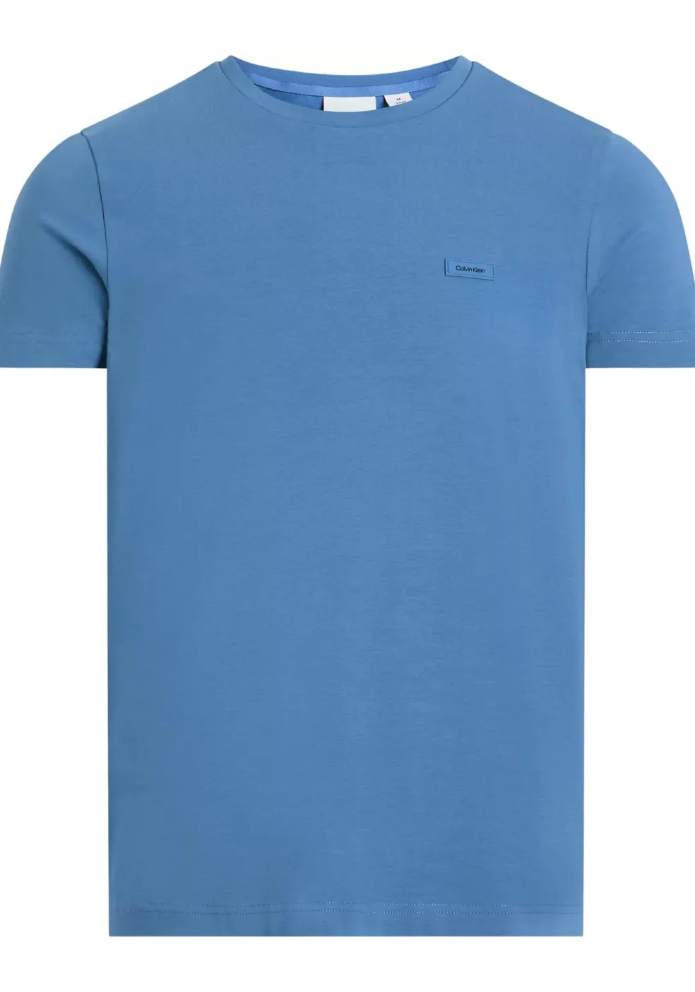 Calvin Klein Stretch Slim Fit T-shirt, heren T-shirt korte mouw O-hals, blauw