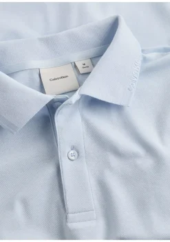 Calvin Klein Thermo Tech Pique Slim Polo, heren poloshirt, lichtblauw