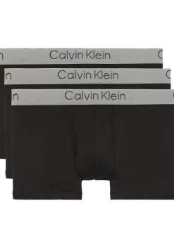Calvin Klein Trunks (3-pack), heren boxers normale lengte, zwart