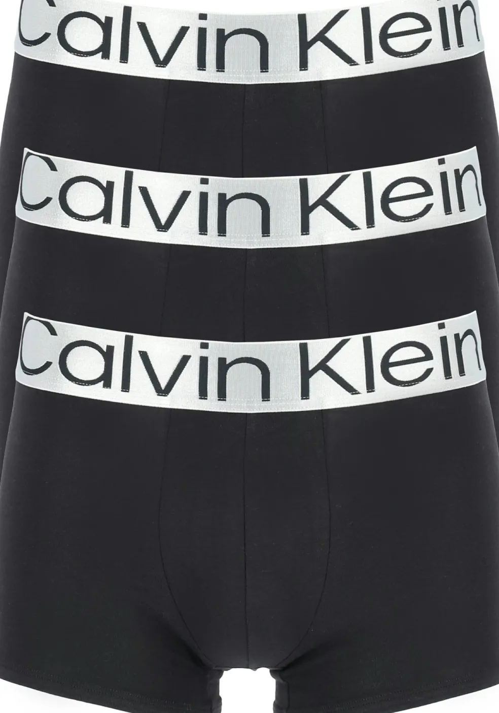 Calvin Klein trunks (3-pack), heren boxers normale lengte, zwart