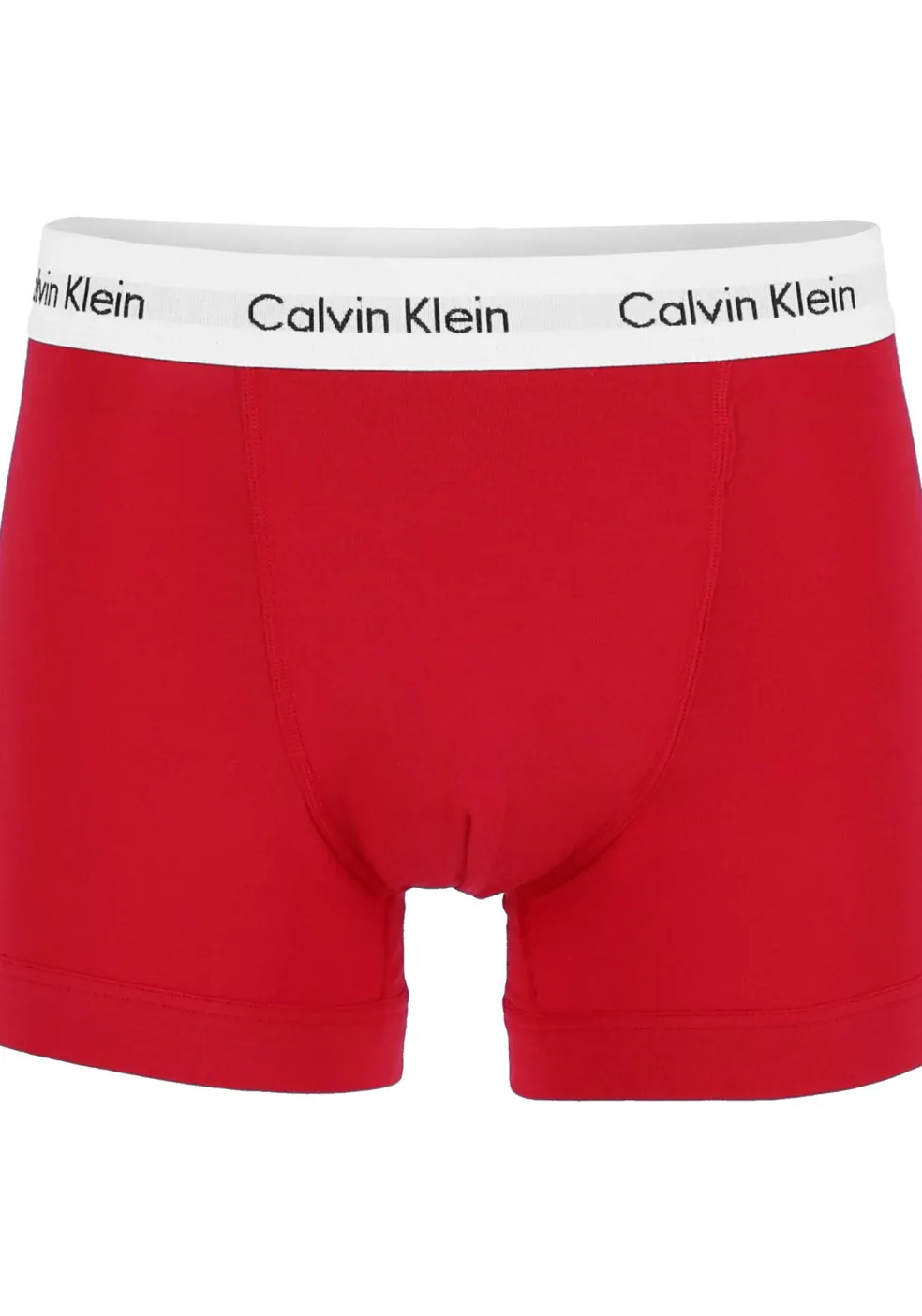Calvin Klein trunks (3-pack), heren boxers normale lengte, rood, wit en blauw