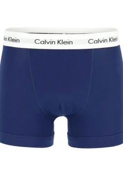 Calvin Klein trunks (3-pack), heren boxers normale lengte, rood, wit en blauw
