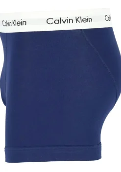 Calvin Klein trunks (3-pack), heren boxers normale lengte, rood, wit en blauw