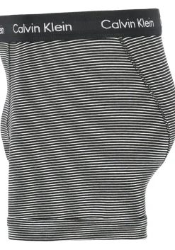 Calvin Klein trunks (3-pack), heren boxers normale lengte, zwart, wit en gestreept