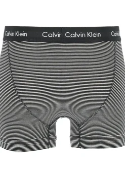 Calvin Klein trunks (3-pack), heren boxers normale lengte, zwart, wit en gestreept