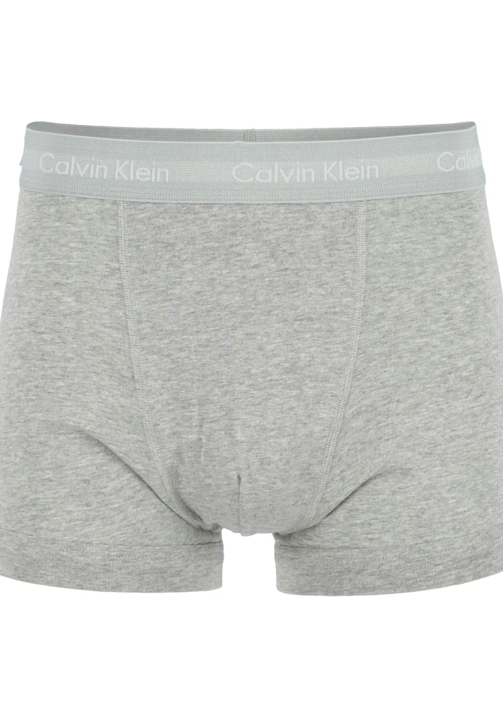 Calvin Klein trunks (3-pack), heren boxers normale lengte, zwart, grijs en logo print
