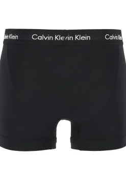 Calvin Klein trunks (3-pack), heren boxers normale lengte, zwart met zwarte band