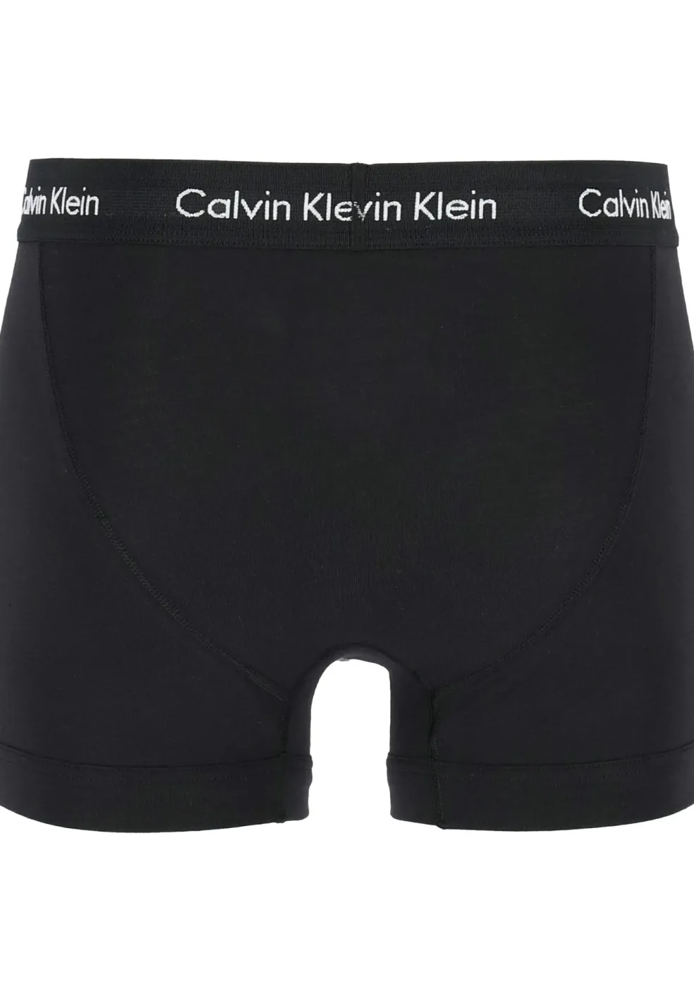 Calvin Klein trunks (3-pack), heren boxers normale lengte, zwart met zwarte band