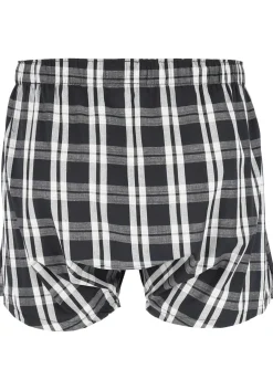 Calvin Klein Woven Boxers (3-pack), wijde heren boxershorts katoen, zwart, gestreept en geruit