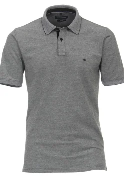 CASA MODA comfort fit heren polo, grijs