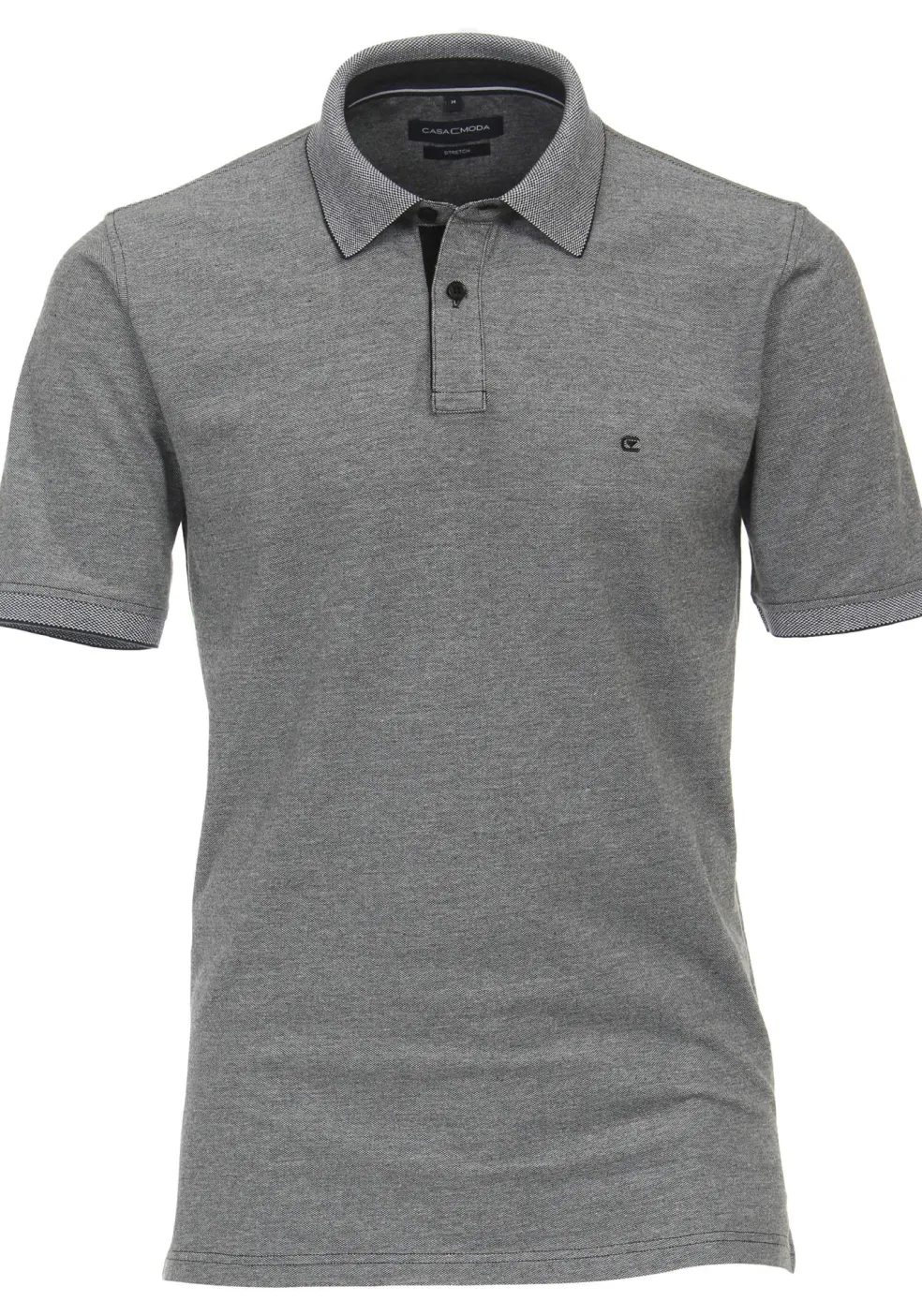 CASA MODA comfort fit heren polo, grijs