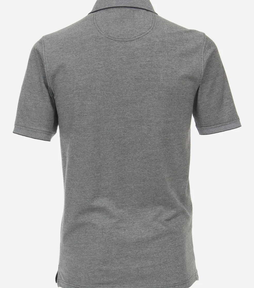 CASA MODA comfort fit heren polo, grijs