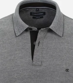CASA MODA comfort fit heren polo, grijs