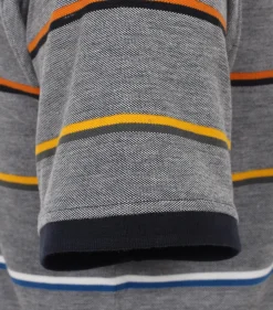 CASA MODA comfort fit heren polo, blauw dessin