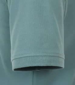 CASA MODA comfort fit heren polo, donker saliegroen